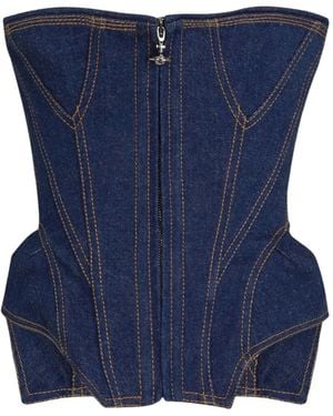 Vivienne Westwood デニム コルセット - ブルー