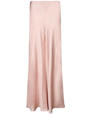 Norma Kamali Satin Palazzo Trousers - Pink
