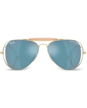 Ray-Ban X Dolce&Gabbana The Outdoorsman Pilot-Frame Sunglasses - Blue