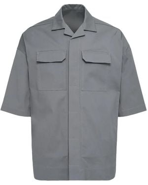 Rick Owens Magnum Tommy Flap-Pocket Shirt - Grey
