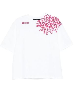 Just Cavalli Printed T-Shirt - Pink