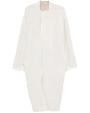 Rick Owens Asymmetric-Overlap Jacket - White