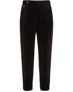 Brunello Cucinelli Double-Pleats Pants - Black
