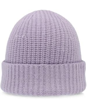 EMERSON RENALDI Chunky-Knit Beanie Hat - Purple