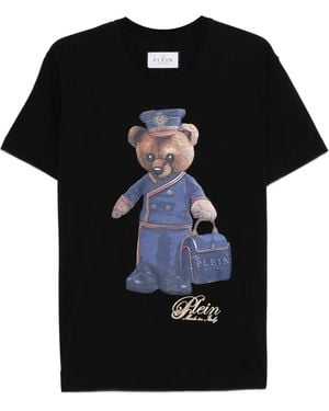 Philipp Plein テディベア Tシャツ - ブラック