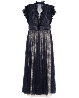 Alberta Ferretti Polyamide Lace Dress - Blue