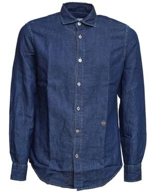 Jacob Cohen Chambray Overhemd Met Knoopsluiting - Blauw