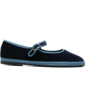 Flabelus Montague Ballerinas Aus Samt - Blau
