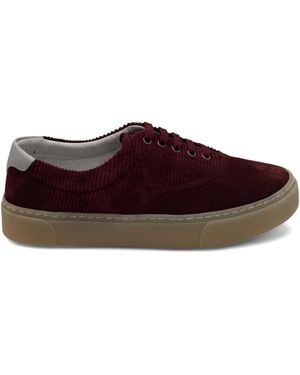 Brunello Cucinelli コーデュロイ スエード スニーカー - ブラウン