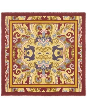 Etro ペイズリー ジャカード ショール - メタリック