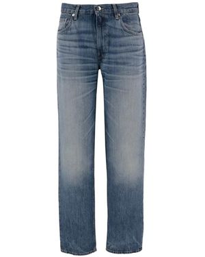 Haikure Straight-Leg Washed-Finish Jeans - Blue