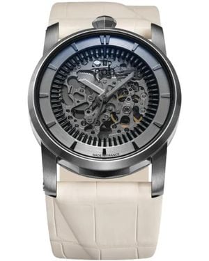 FOB PARIS Skeleton Leather 41Mm - Metallic