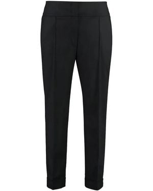 Peserico Roll-Up Cuff Trousers - Black