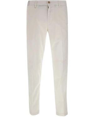 Re-hash Logo Button Chinos Pants - White