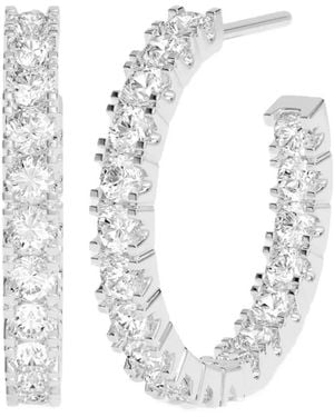Apm Monaco Tennis Hoop Earrings - White