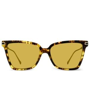 Ferragamo Eyewear Sonnenbrille Mit Butterfly-Gestell - Mettallic