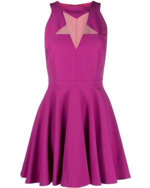 Versace Jeans Couture スター カットアウト ドレス - パープル