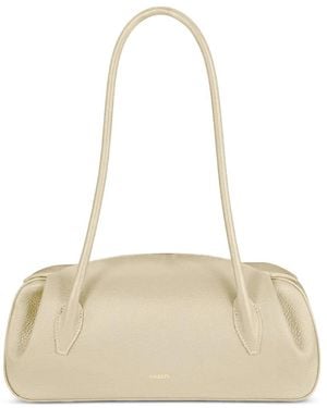 Yuzefi Oyster Logo-Detail Shoulder Bag - Natural