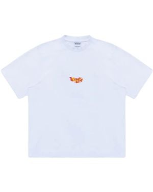 Marcelo Burlon County Flame Tシャツ - ホワイト
