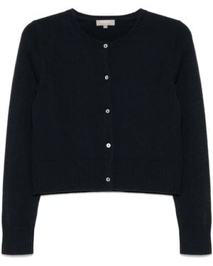N.Peal Cashmere Grob Gestrickter Cardigan - Blau
