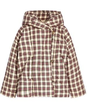 Dries Van Noten Flanellen Donsjack - Wit
