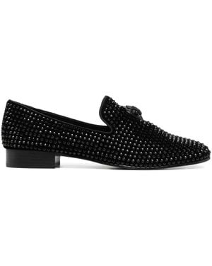 Kurt Geiger Ace Stud Loafer Mit Kristallen - Schwarz
