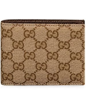 Gucci Essence Classic Gg Supreme Wallet - Brown