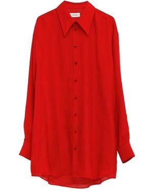 Lemaire Blusa Con Botones - Rojo
