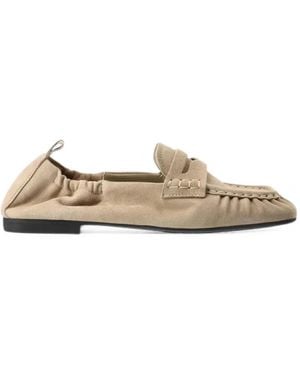 COPENHAGEN Suede Slip-On Loafers - White