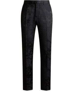 Etro Paisley-Jacquard Pants - Black