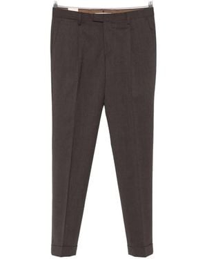 Briglia 1949 Pleated Turned-Up Pants - Gray