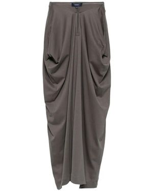 Soeur Goa Gathered Midi Skirt - Grey