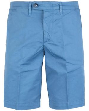 Re-hash Creased Tailored Shorts - Blue