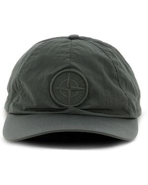 Stone Island Logo-Patch Cap - Green