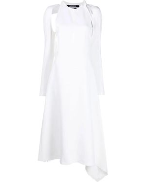 Jacquemus La Robe Tontu Cut-Out Dress - White