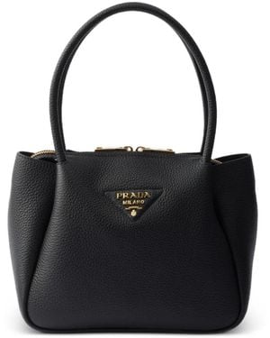 Prada Liaison Small Leather Handbag - Black