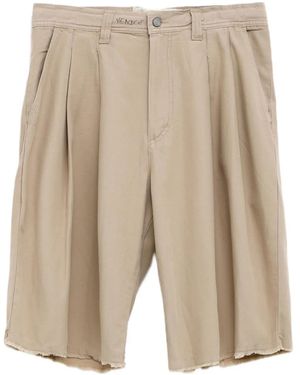 ERL Distressed-Effect Chino Shorts - Natural