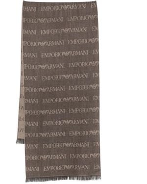 Emporio Armani Scarf - Brown