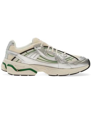 Under Armour Sola Metallic-Effect Paneled Lace-Up Sneakers - White