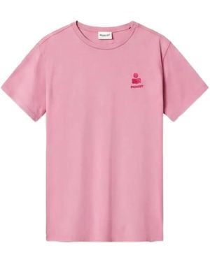 Isabel Marant Aby Short-Sleeve T-Shirt - Pink