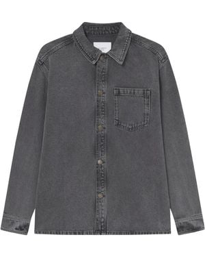 Les Deux Cotton Denim Shirt - Grey