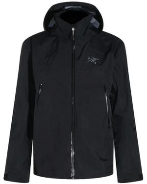 Arc'teryx Chaqueta Beta Con Capucha Y Logo Bordado - Negro