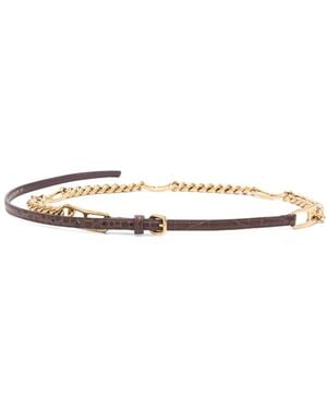 Ermanno Scervino Chain-Detailed Belt - White