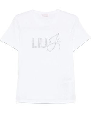 Liu Jo Embellished T-Shirt - White