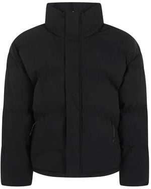 Represent Quilted High-Neck Jacket - Black