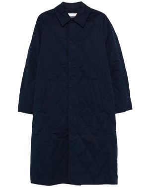 Martine Rose Quilted Car Coat - Blue