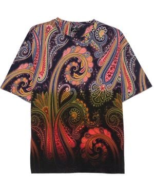 Etro Paisley-Print T-Shirt - Red