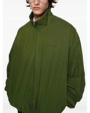 Acne Studios Washed Logo Jacket - Green