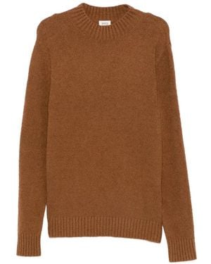 DRYKORN Zayn Ribbed-Knit Mock-Neck Jumper - Brown