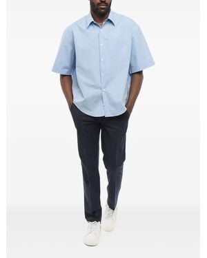 Ami Paris Short-Sleeve Shirt - Blue